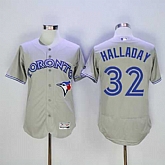 Toronto Blue Jays #32 Roy Halladay Gray 2016 Flexbase Collection Stitched Jersey,baseball caps,new era cap wholesale,wholesale hats